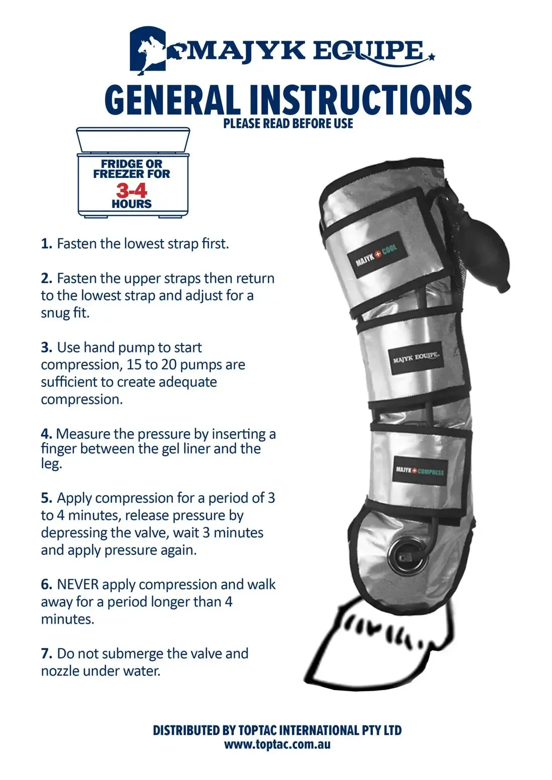Majyk Equipe Cool Compression Gel Ice Boots for Horses