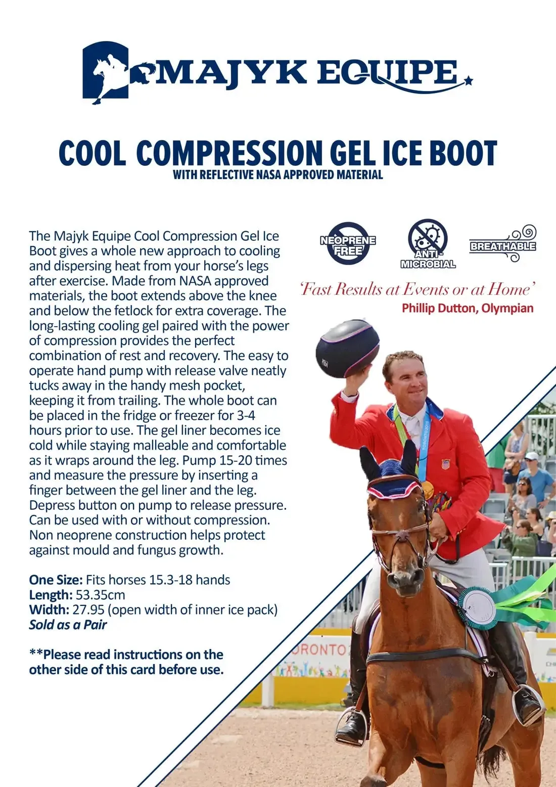 Majyk Equipe Cool Compression Gel Ice Boots for Horses