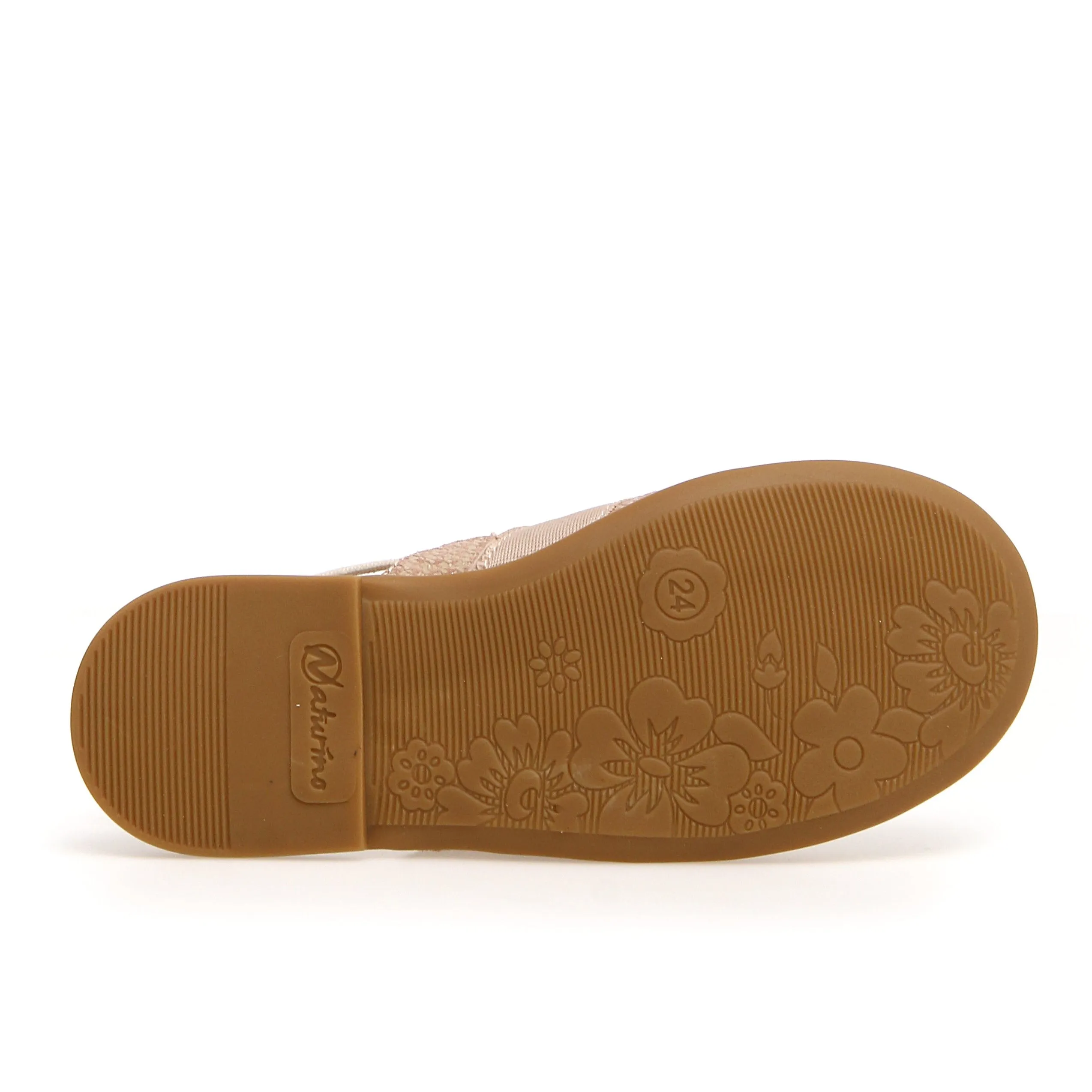 Naturino Girl's Evry Slides, Cipria-Platinum