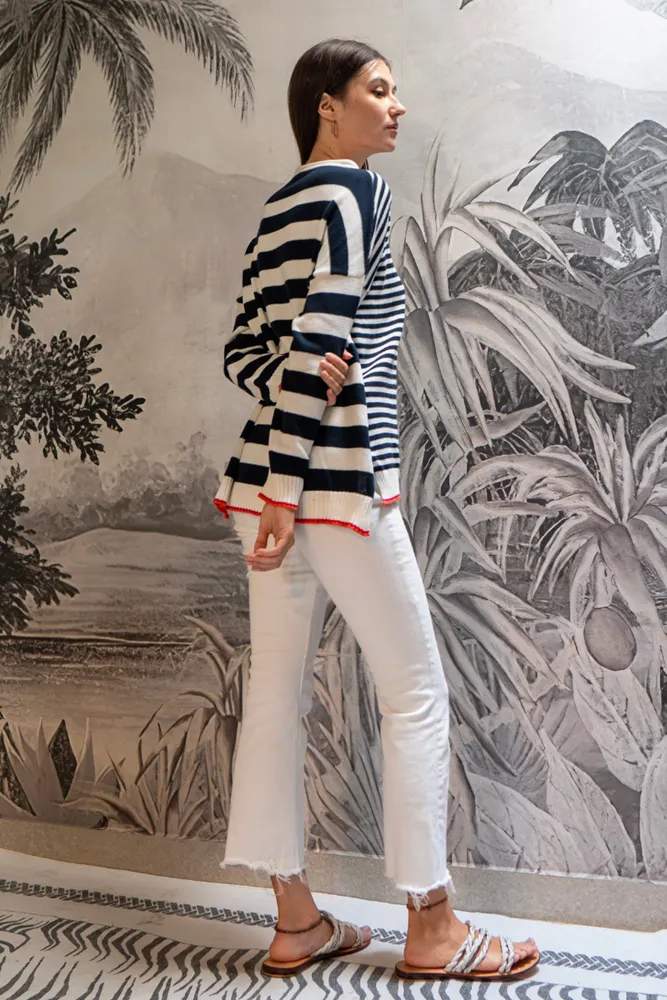 Navy Fine Stripe Knit By Pixi Carnival