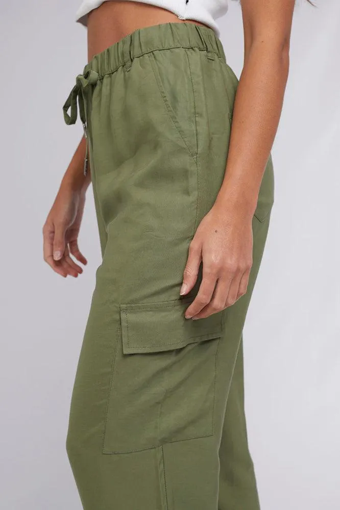 Silent Theory Charli Cargo Pants Khaki