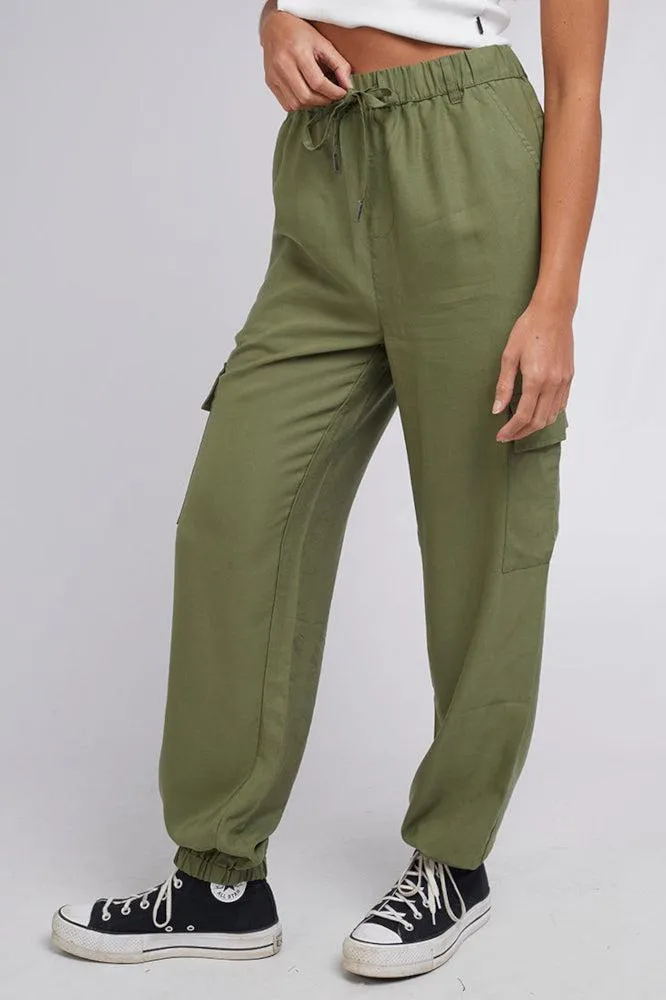 Silent Theory Charli Cargo Pants Khaki