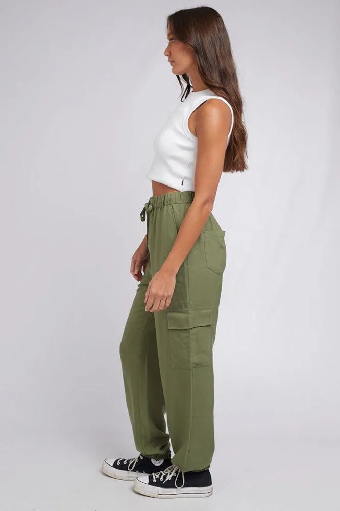 Silent Theory Charli Cargo Pants Khaki