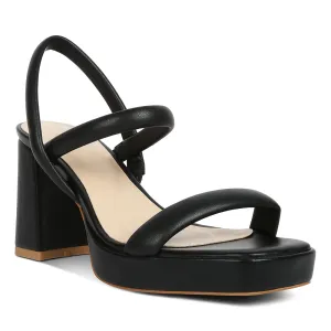 Slingback Block Heel Sandals