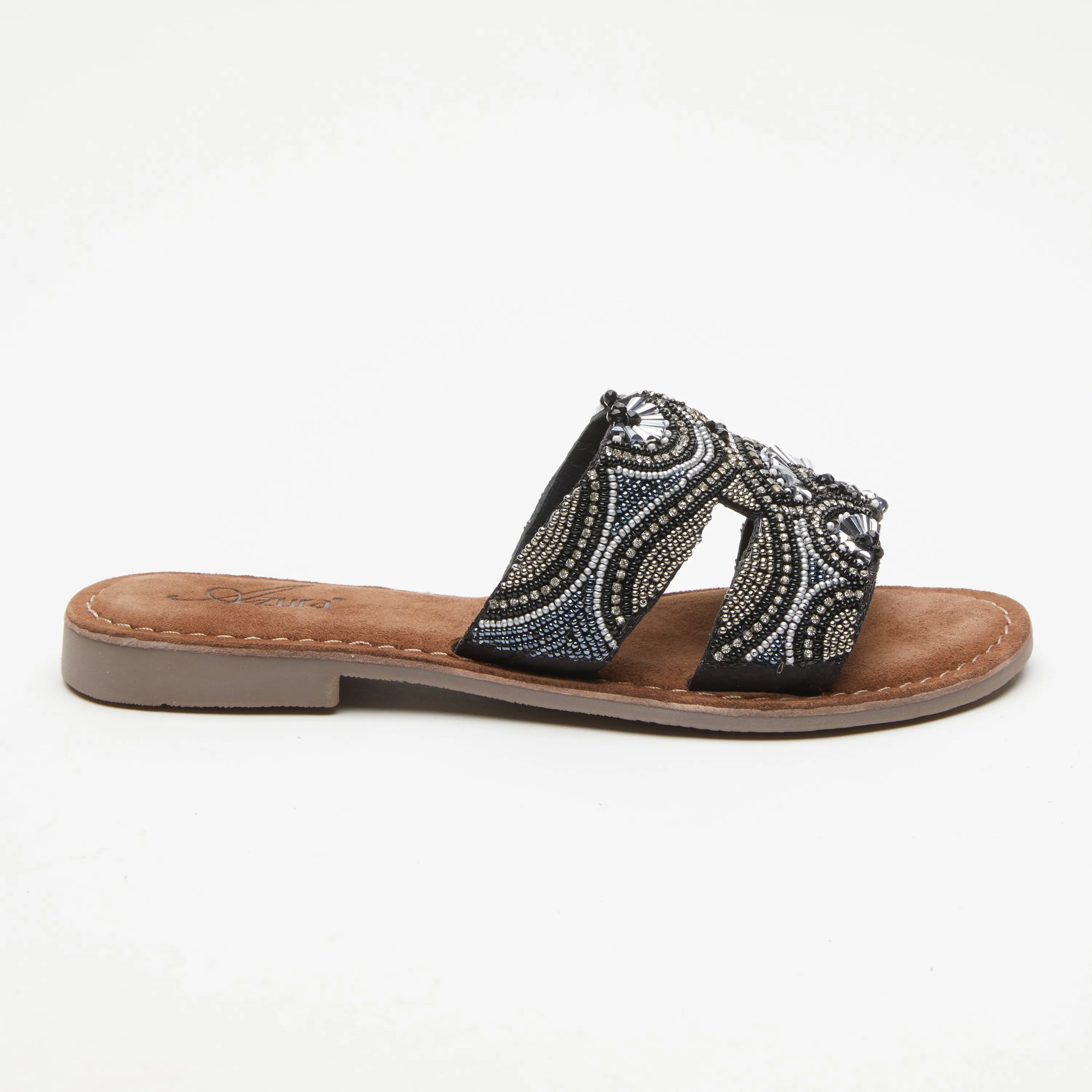 Spring Step Shoes  Azura Georgys Slide Sandals Women’s Leather Suede