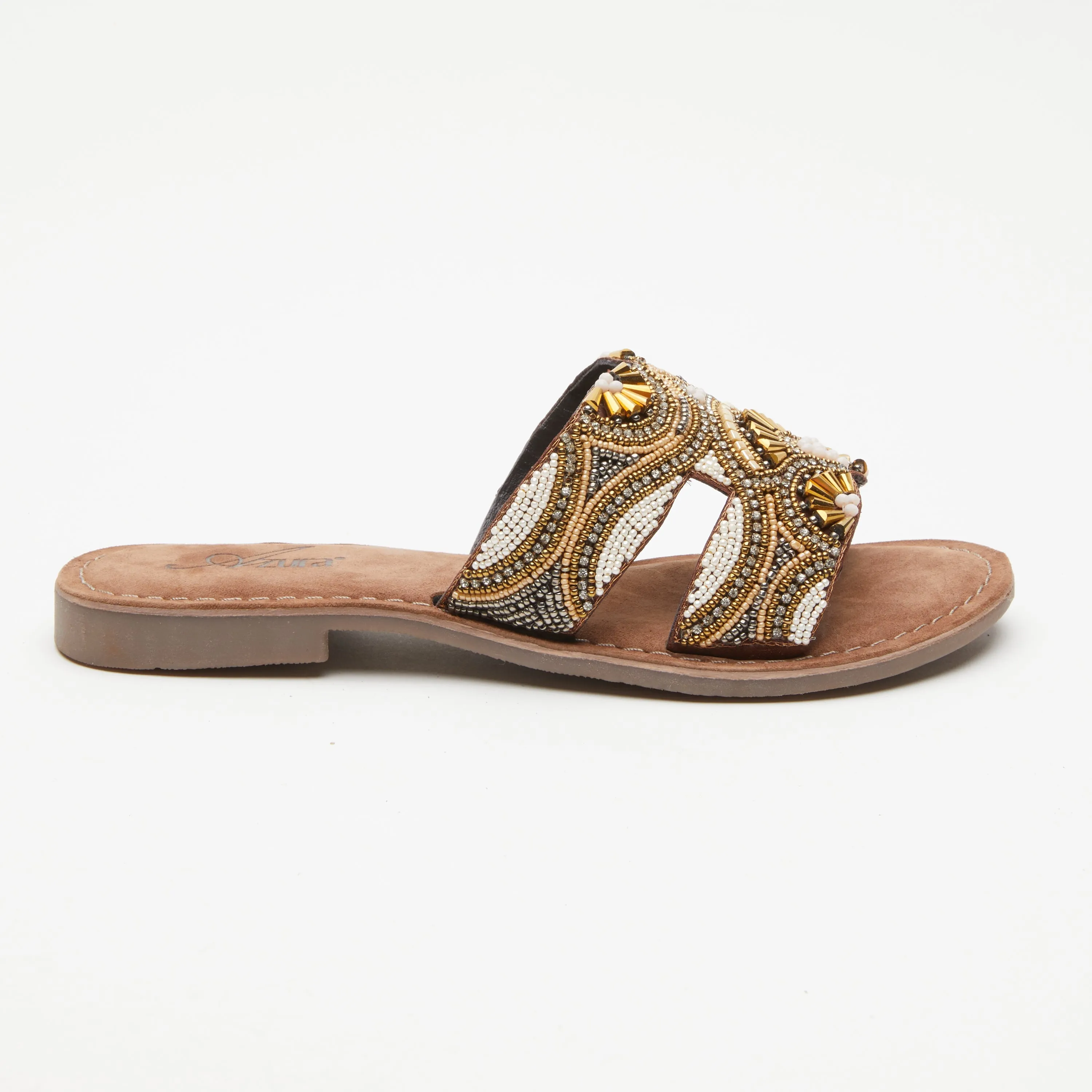Spring Step Shoes  Azura Georgys Slide Sandals Women’s Leather Suede