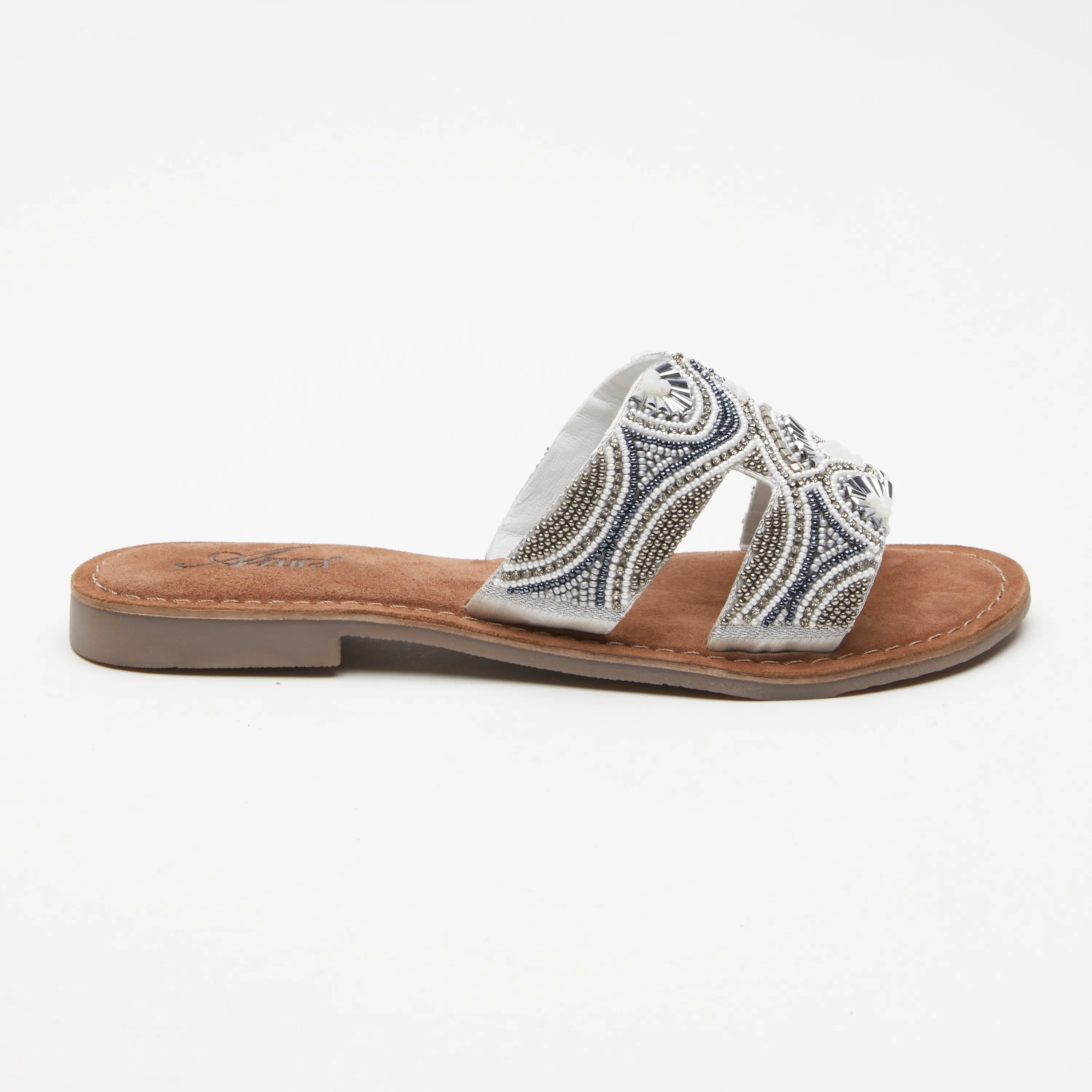 Spring Step Shoes  Azura Georgys Slide Sandals Women’s Leather Suede