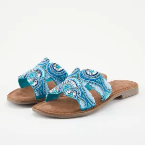 Spring Step Shoes  Azura Georgys Slide Sandals Women’s Leather Suede