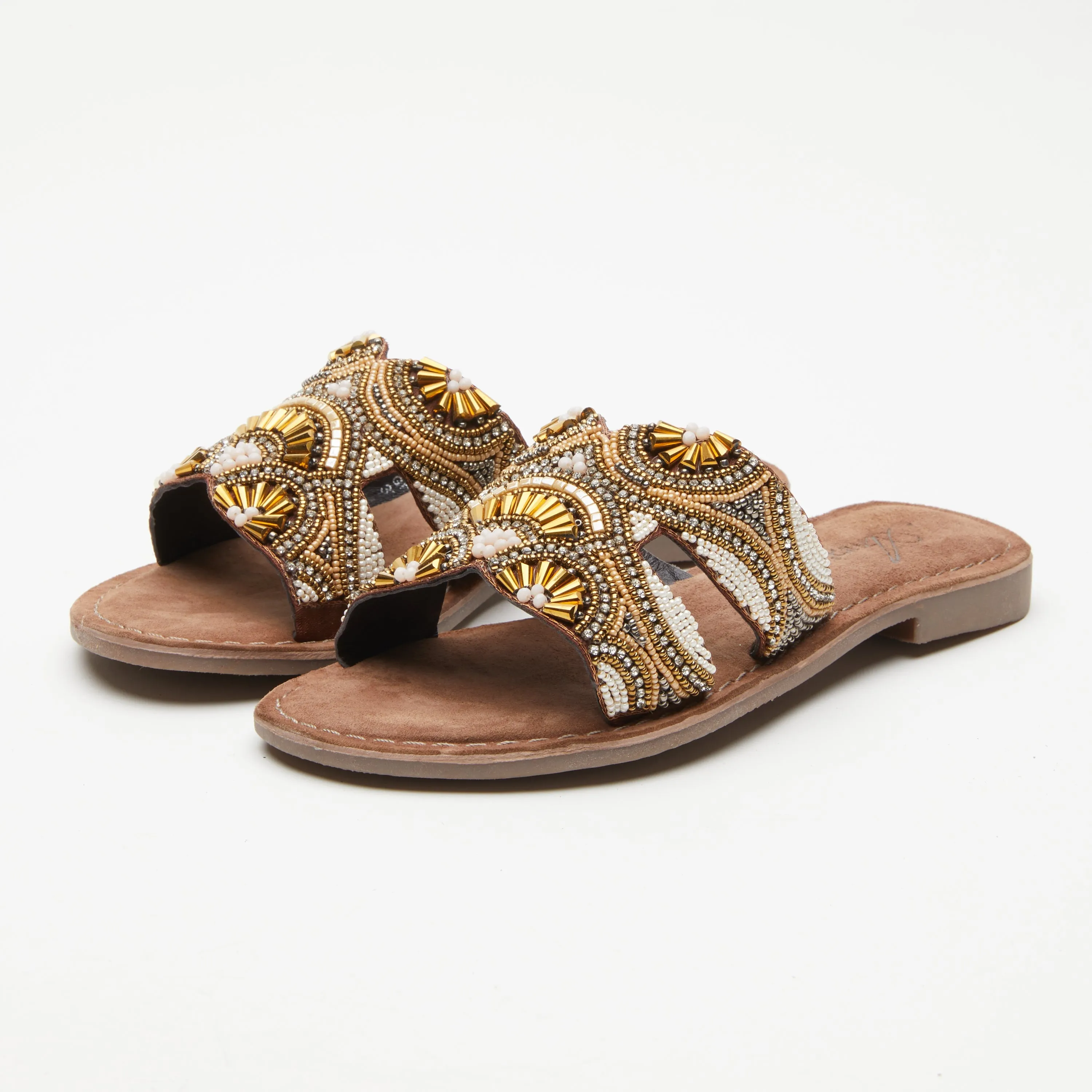Spring Step Shoes  Azura Georgys Slide Sandals Women’s Leather Suede