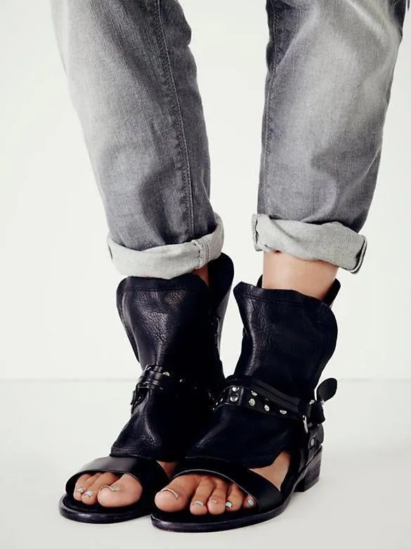 Summer Beach Open Toe Flats Shoes