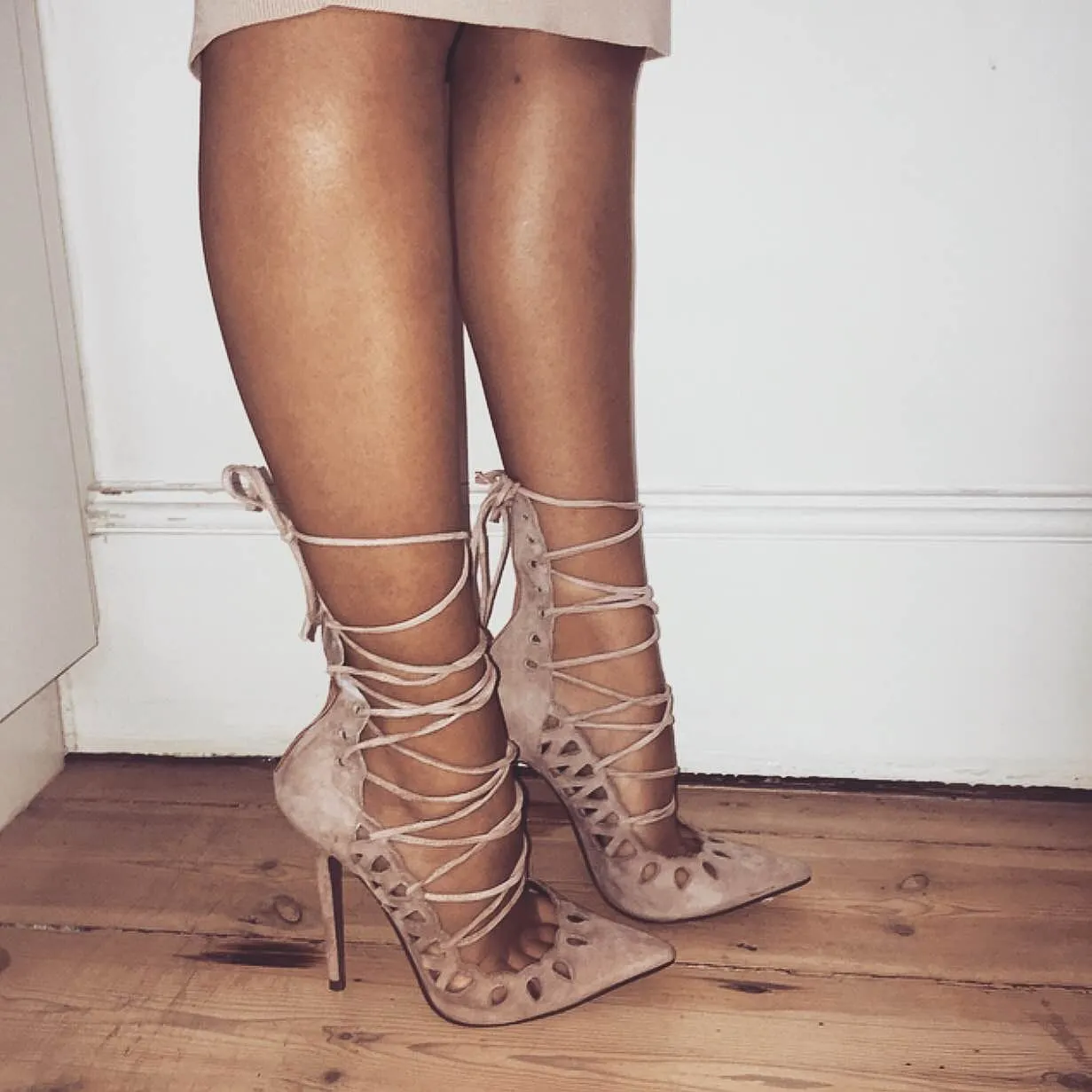 The Breanna Blush Suede By SBB The Label