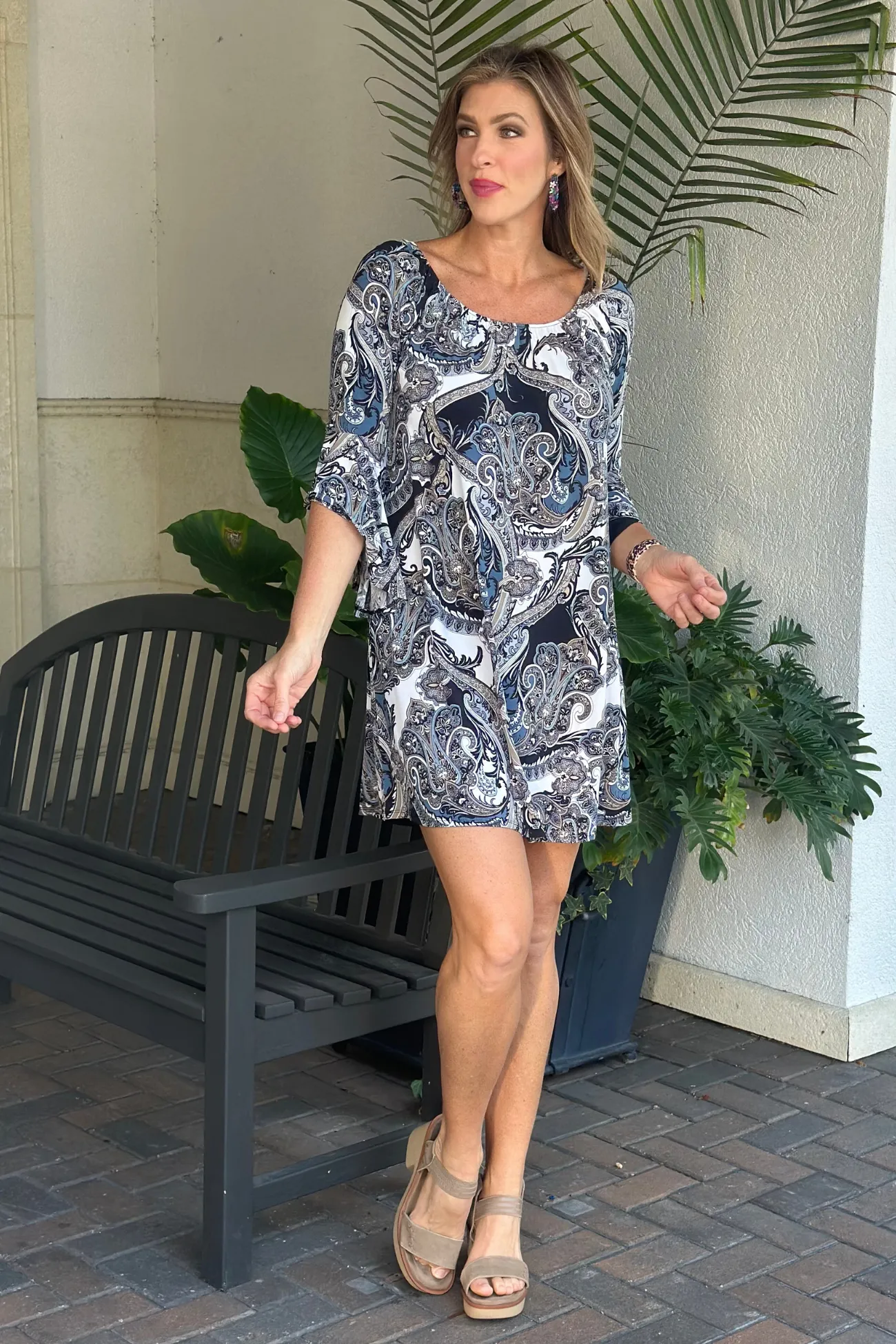 TPN Houston Paisley Printed Dress