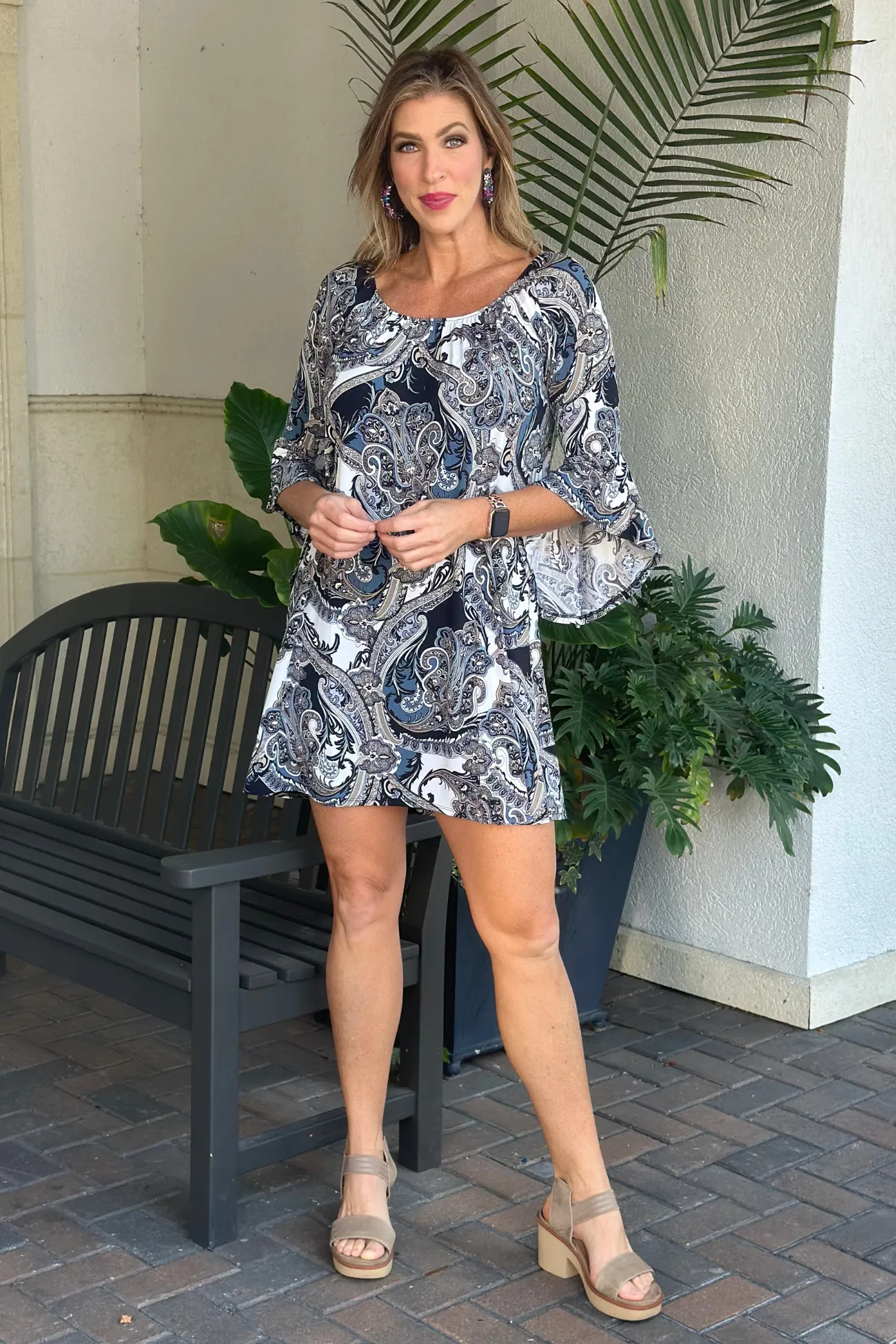 TPN Houston Paisley Printed Dress