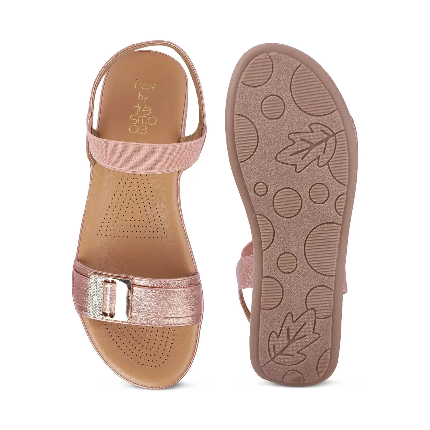Tresmode Stepi TMS-1 Rose Gold Women's Casual Flats