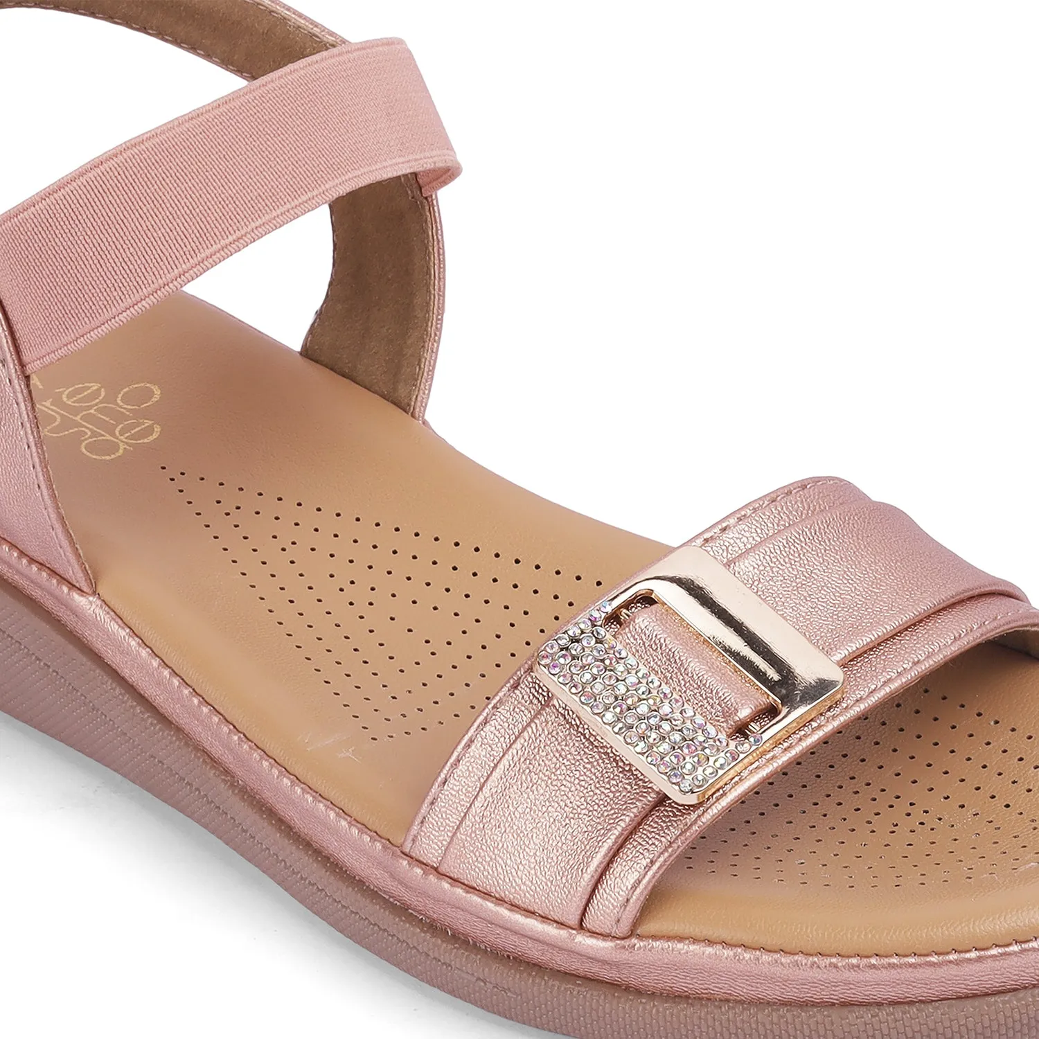 Tresmode Stepi TMS-1 Rose Gold Women's Casual Flats