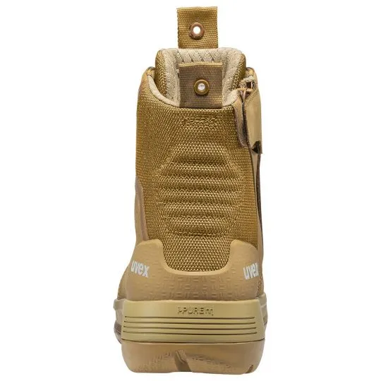 UVEX 3 X-Flow Side-Zip Work Boot Tan