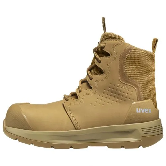 UVEX 3 X-Flow Side-Zip Work Boot Tan