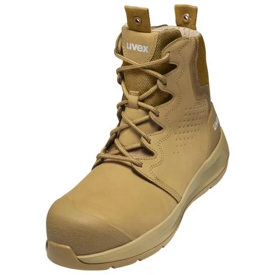 UVEX 3 X-Flow Side-Zip Work Boot Tan