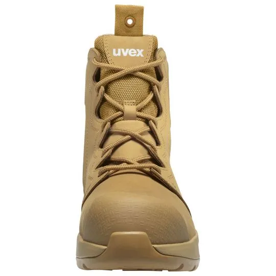 UVEX 3 X-Flow Side-Zip Work Boot Tan