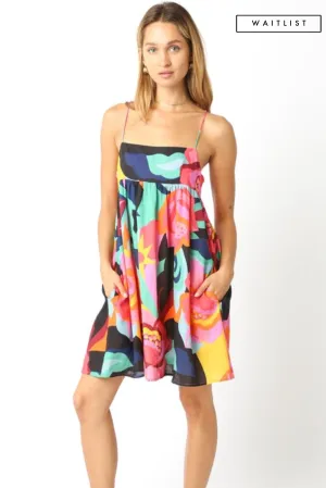 Waitlist 4/4 ♥ Tyra Sleeveless Floral Print Mini Dress