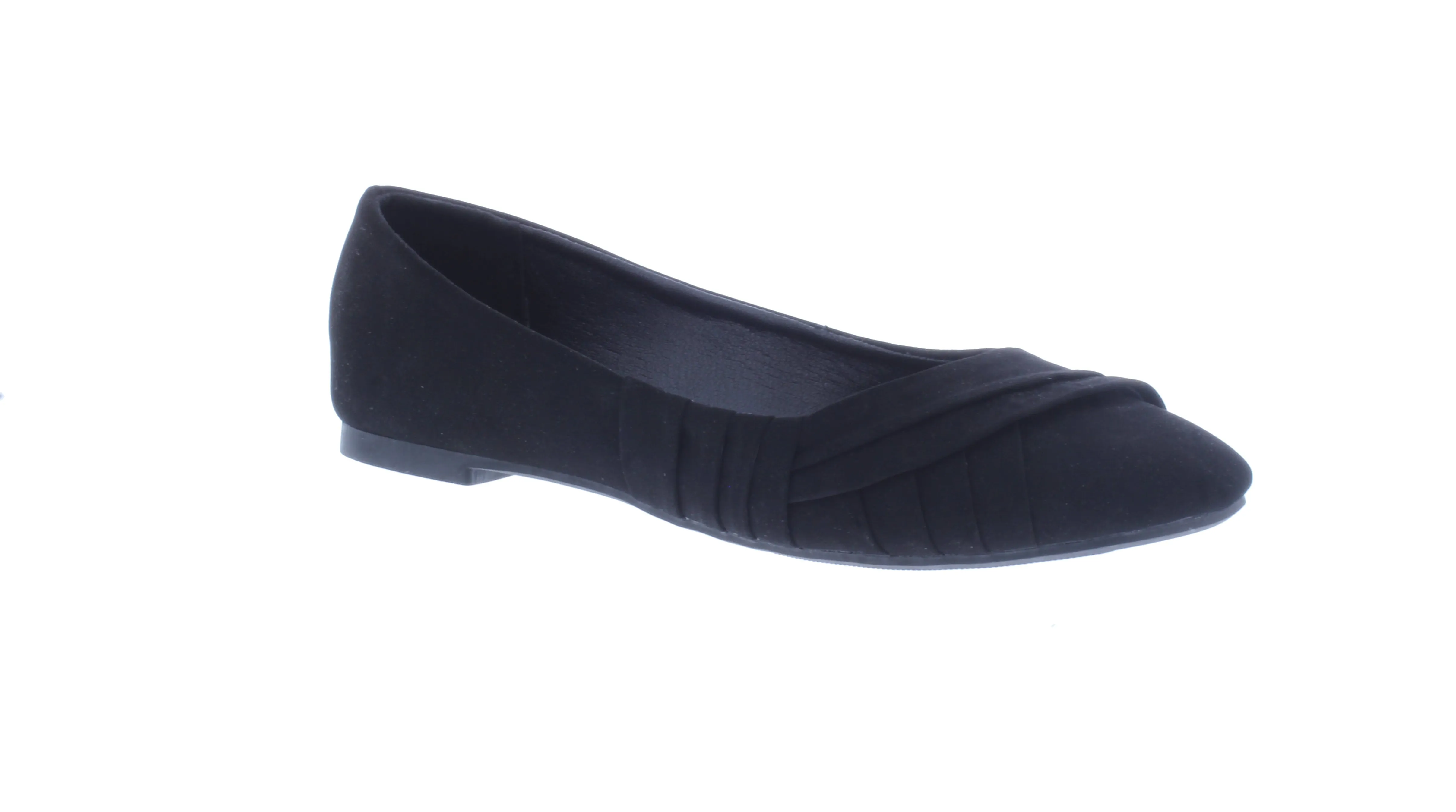 Women Ballerina with Pleats and Rounded Tip
